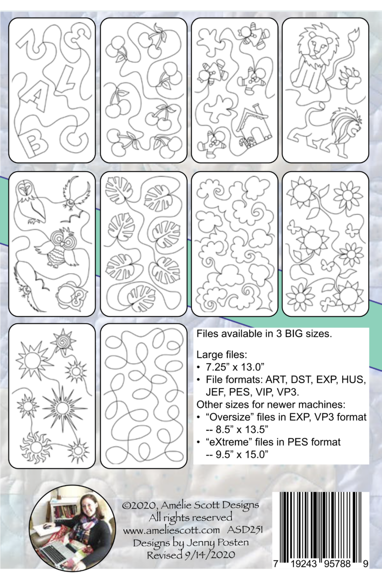 Edge-to-Edge Quilting Jumbo Pack 02 – Download – Amelie Scott Designs