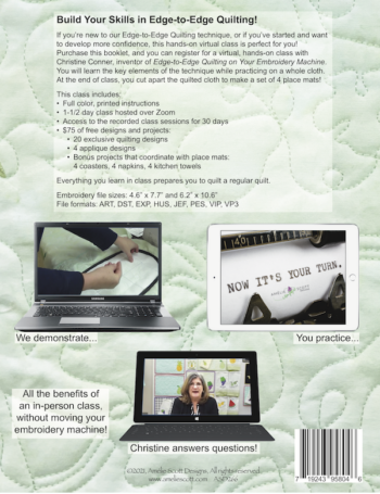 Edge-to-Edge Quilting Academy Core Self-Paced Course -- Printed Workbook - Image 2