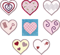 Hearts Applique