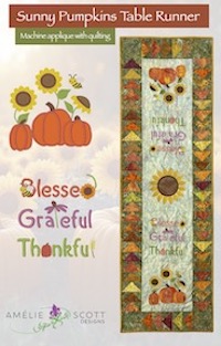YLTR2-11 - Sunny Pumpkins Table Runner