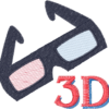 Movie Night Table Runner - 3D glasse