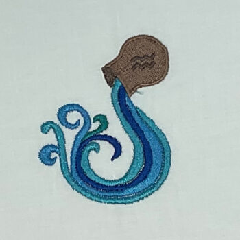 Aquarius Embroidery