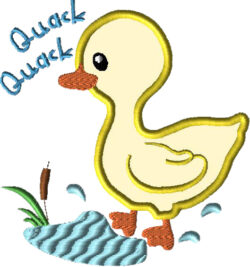 Farm Duck Embroidery
