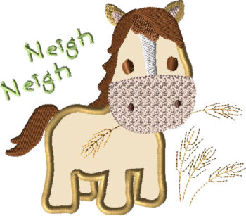 Farm Horse Embroidery