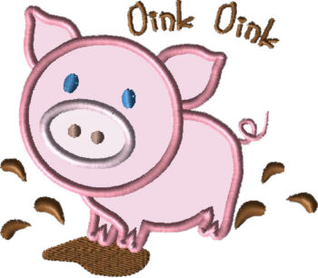 Farm Piggy Embroidery
