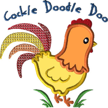 Farm Rooster Embroidery