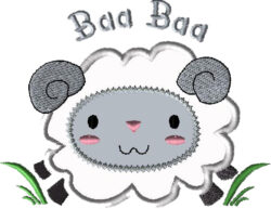 Farm Sheep Embroidery
