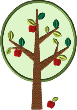 Farm Apple Tree Embroidery