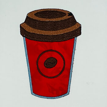 Coffee To Go Embroidery