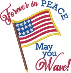 MP4 - Wavy Flag Embroidery