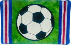 Soccer ball mug rug